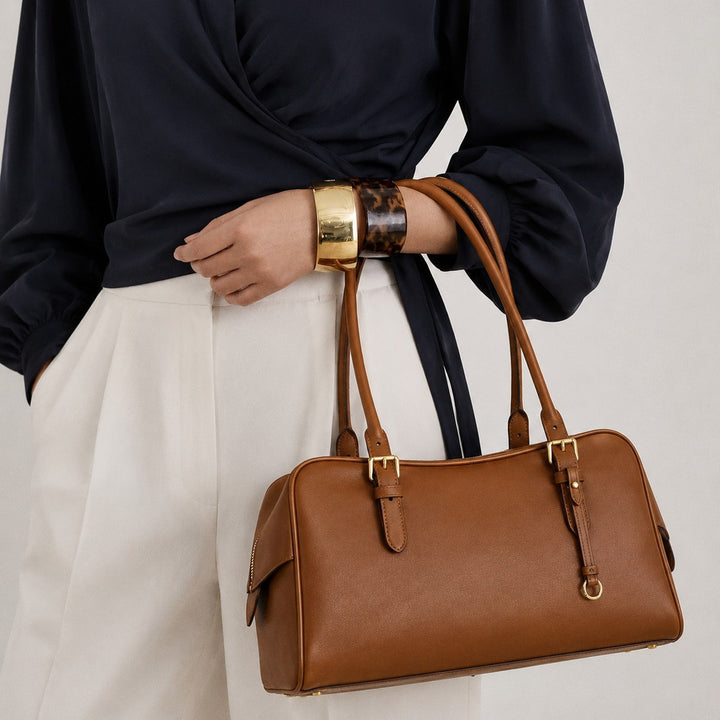 Classic Structured Leather Handbag