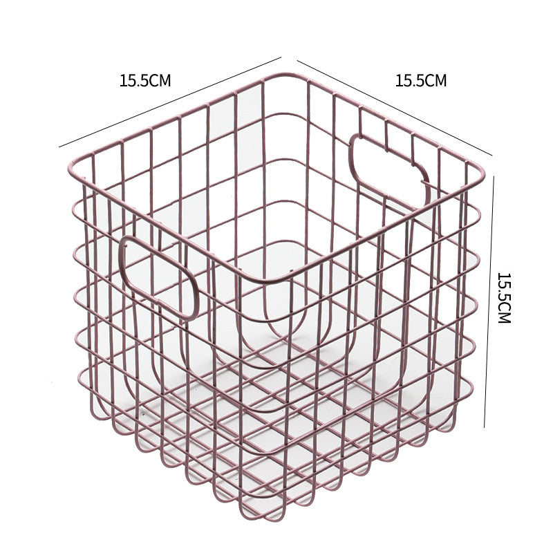 Unisex Wire Storage Basket with Ergonomic Handles Stornfield