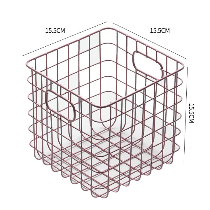 Unisex Wire Storage Basket with Ergonomic Handles Stornfield