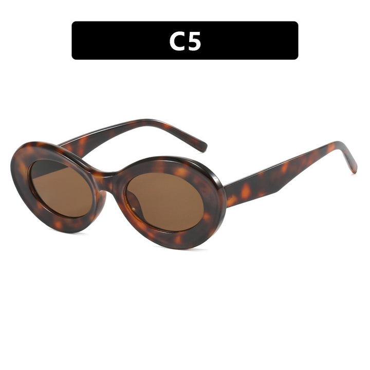 Women's oval sunglasses with modern lenses Stornfield
