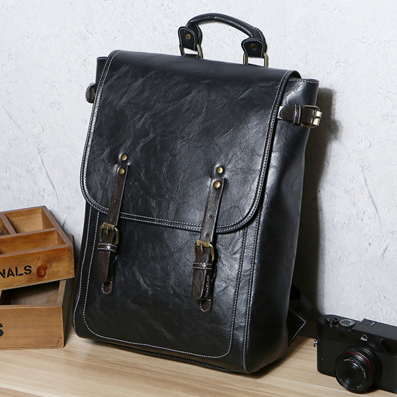 Elegant Laptop Backpack with High-Quality Synthetic Leather Coating Stornfield