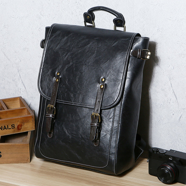 Elegant Laptop Backpack with High-Quality Synthetic Leather Coating Stornfield