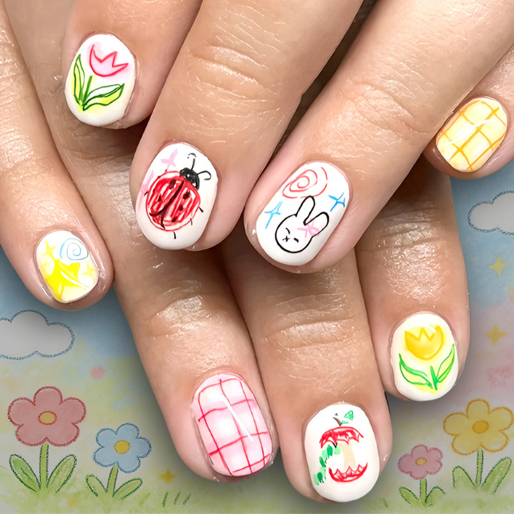 Artistic Illustrated Nail Art Wraps Stornfield