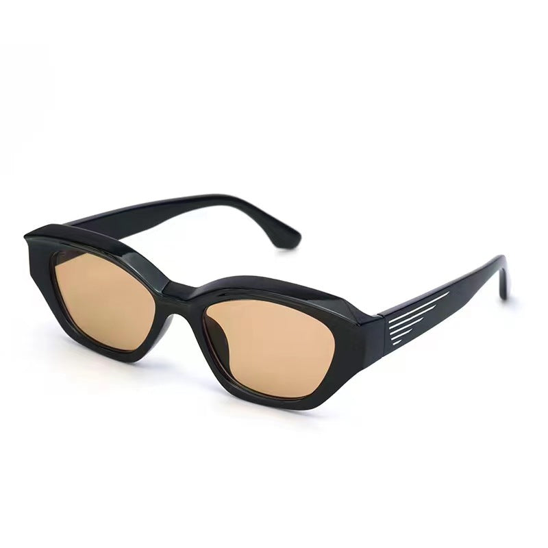 Women's designer sunglasses with distinctive polygonal frame and UV protection Stornfield