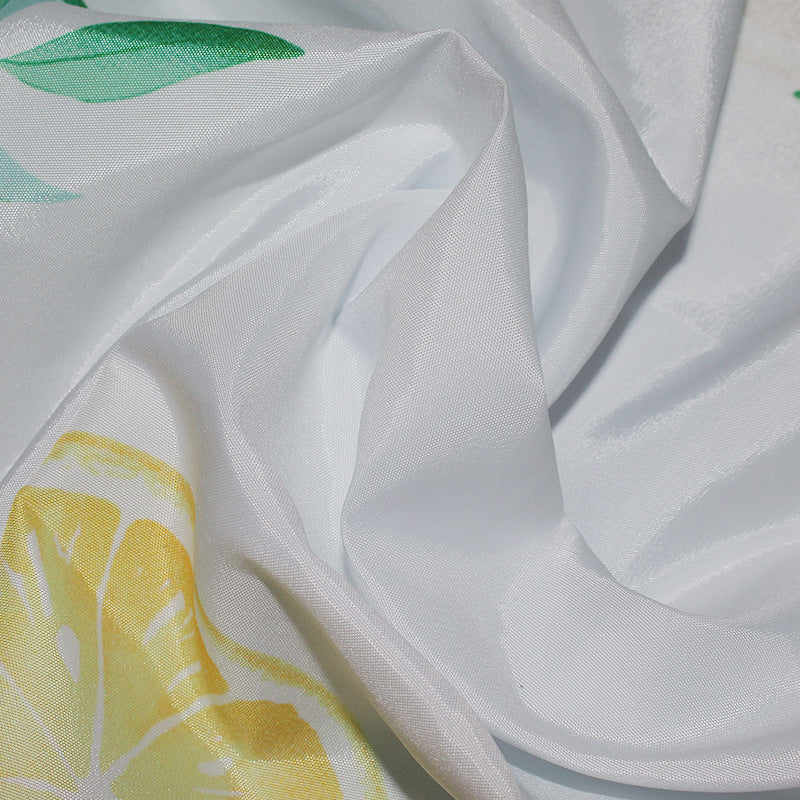Women's Vibrant Citrus Print Shower Curtain Stornfield