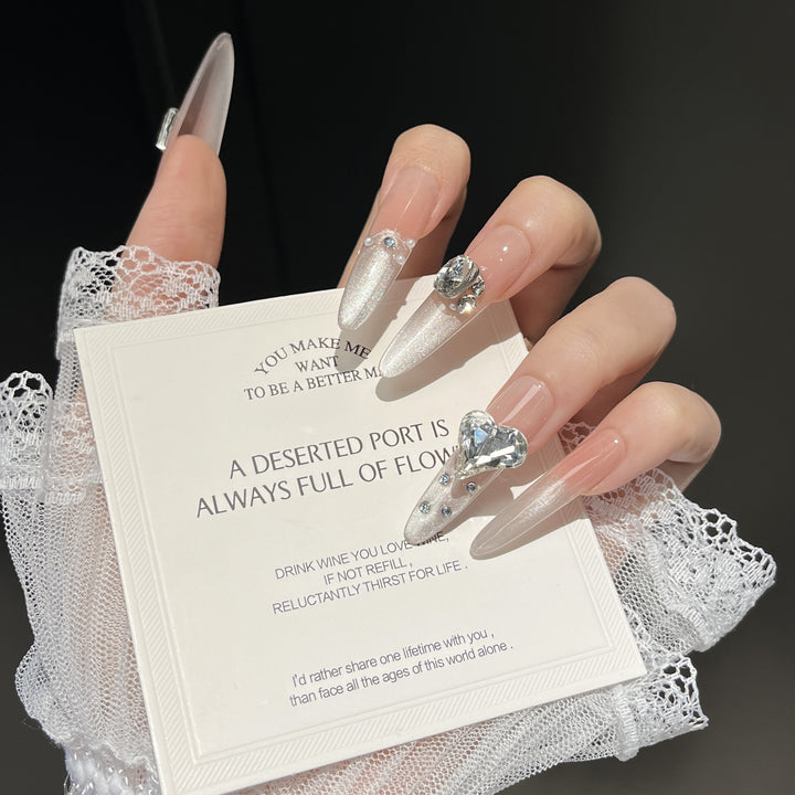 Luxury Crystal-Embellished Press-On Nail Set Stornfield