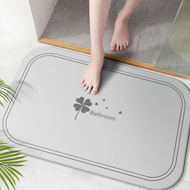 Soft Microfiber Bath Mat with Anti-Slip Features