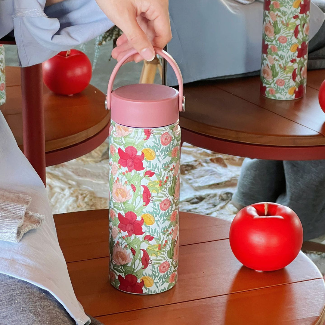 Women Trendy Flower Thermos Bottle Stornfield