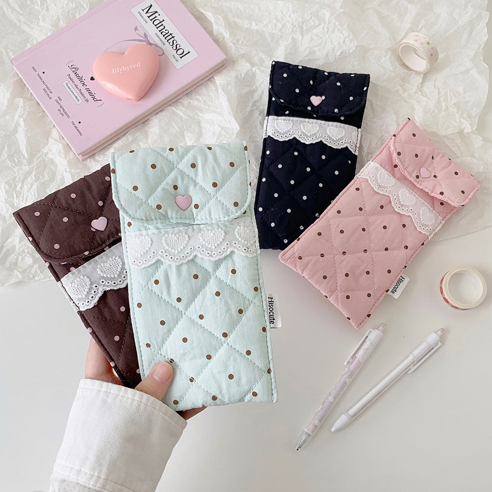 Quilted Heart Detail Pencil Case Stornfield