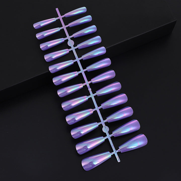 Artifical nails in modern holographic design Stornfield