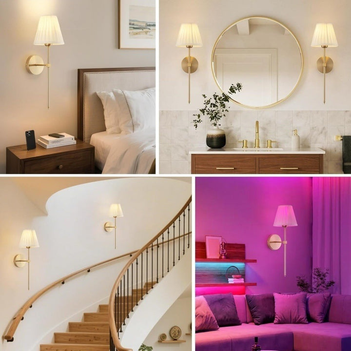 Elegant LED Wall Sconce with Remote Control