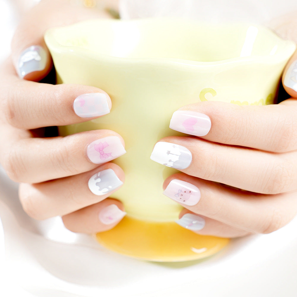 Whimsical Cartoon-Themed Press-On Nail Set Stornfield