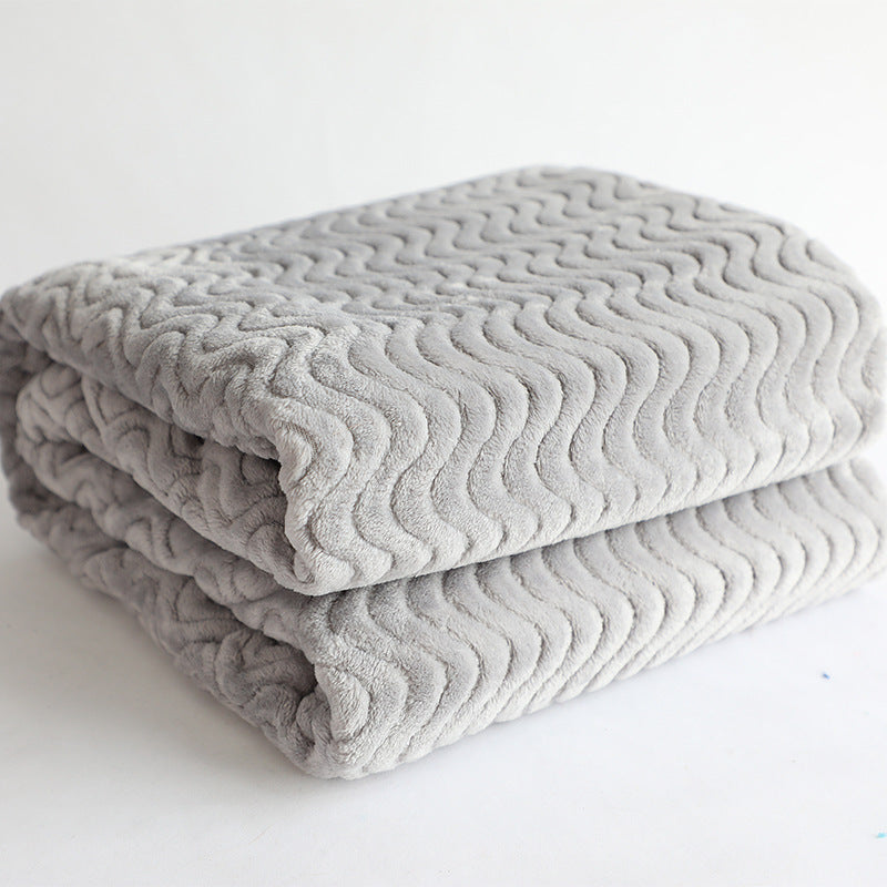 luxurious wave structure cuddle blanket Stornfield