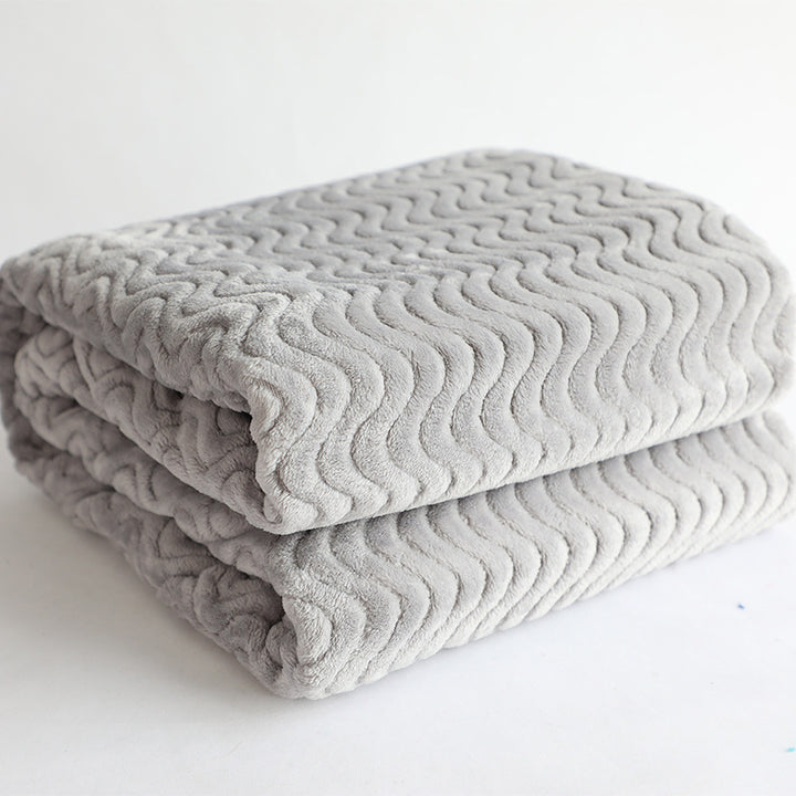 luxurious wave structure cuddle blanket Stornfield