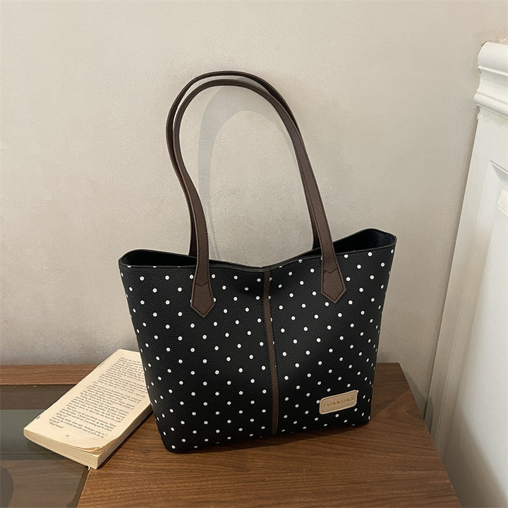 Trendy Polka Dot Tote Bag