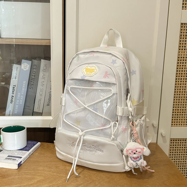Stylish Star-Embellished Backpack Stornfield