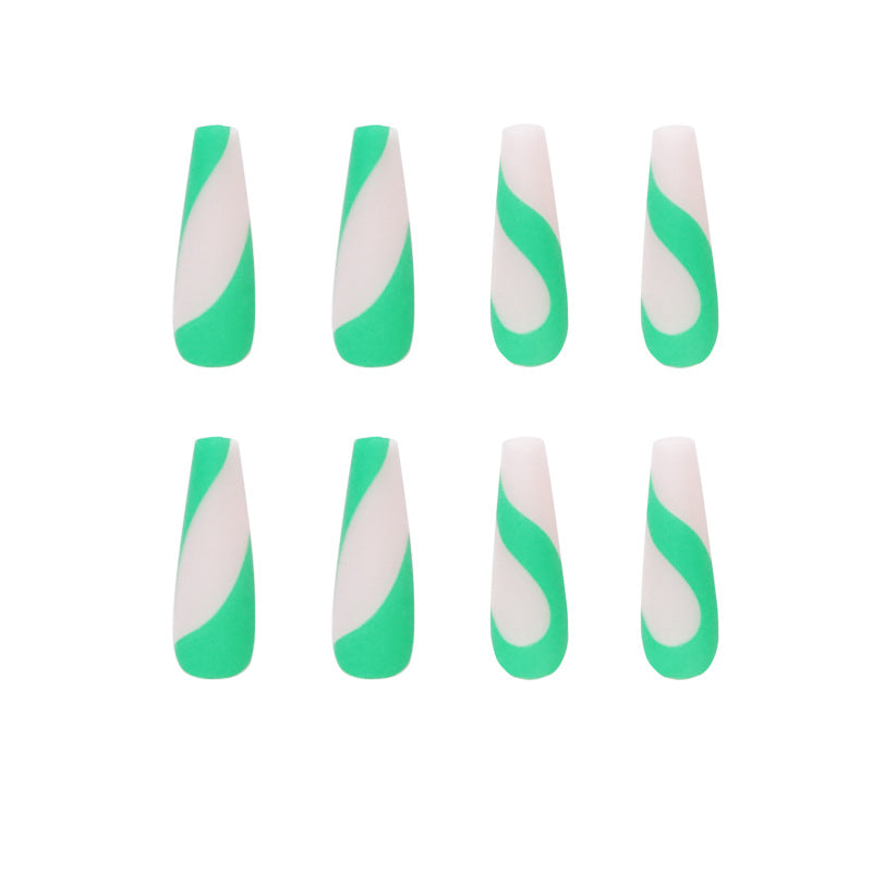 Artful nail art with modern French tip and colorful accents Stornfield
