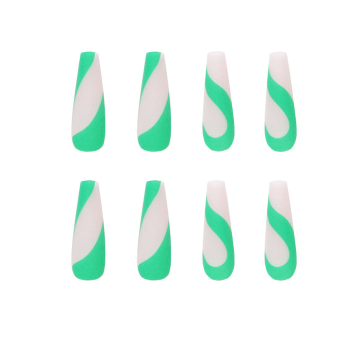 Artful nail art with modern French tip and colorful accents Stornfield