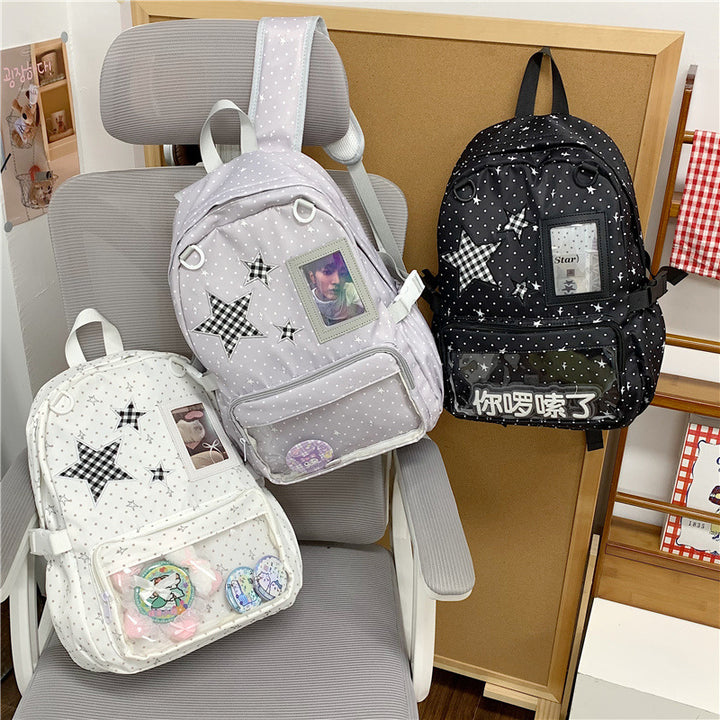 Fun and Stylish Star-Embellished Backpack Stornfield