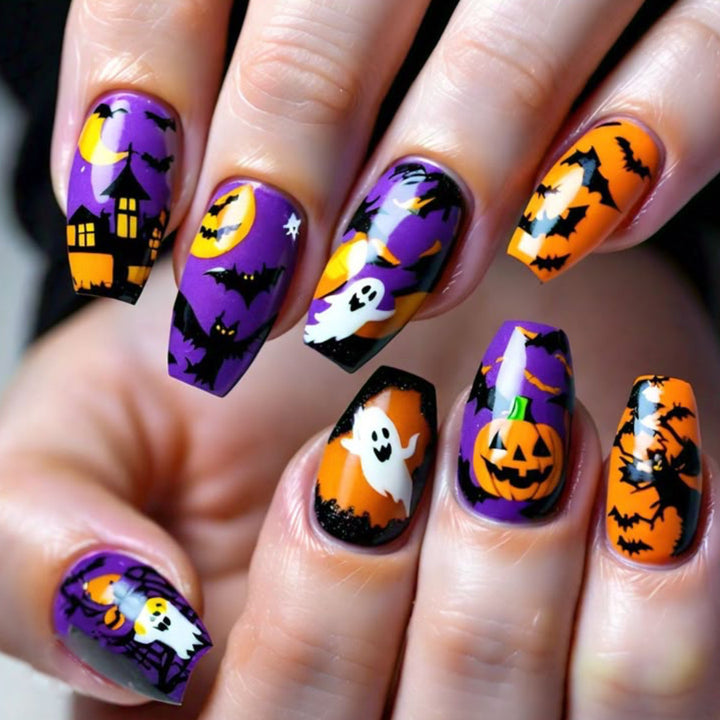 Themed Halloween Nail Art Extensions Stornfield