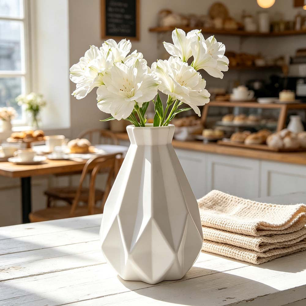 Elegant Geometric Shaped Vase Stornfeild