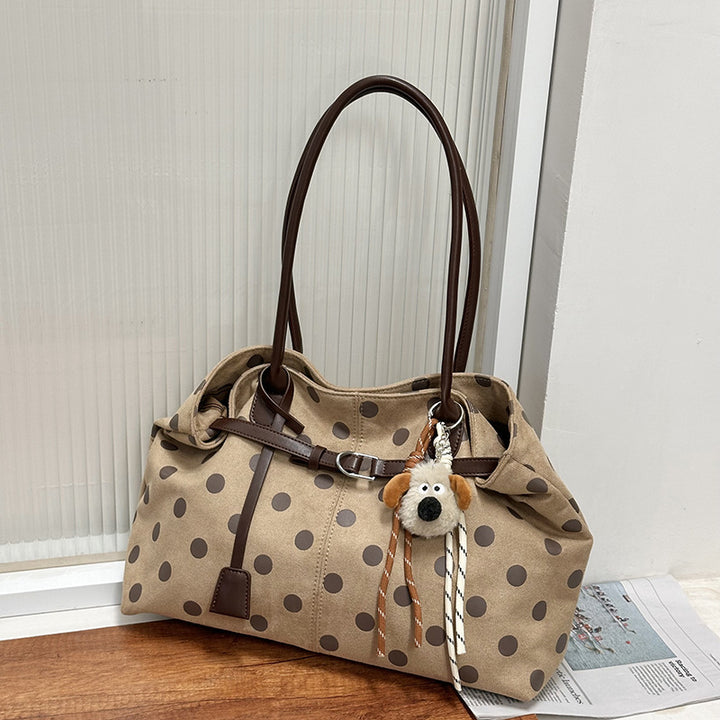 Stylish Polka Dot Patterned Tote Bag