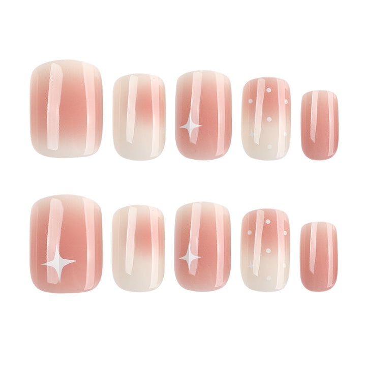 Nail art with ombre effect and glitter accents Stornfield