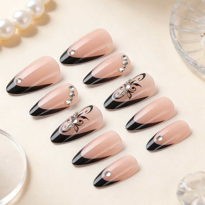 Elegant Sculpted Stiletto Press-On Nails Stornfield