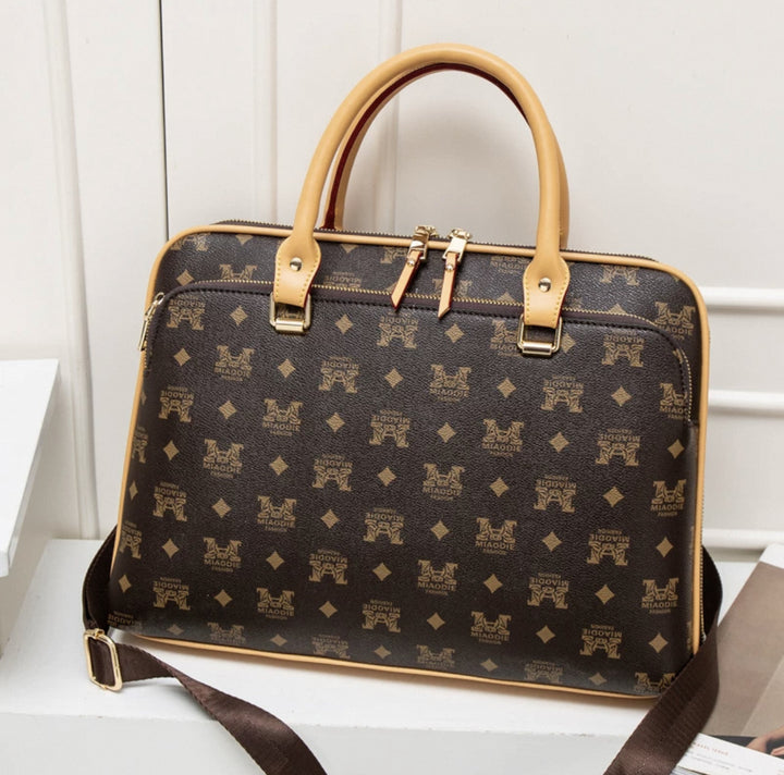 Elegant Laptop Bag in Luxurious Crocodile Look Stornfield