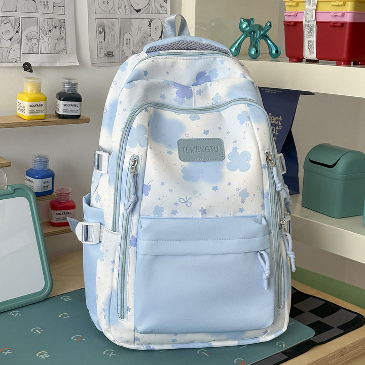 Charming Floral Print Backpack Stornfield