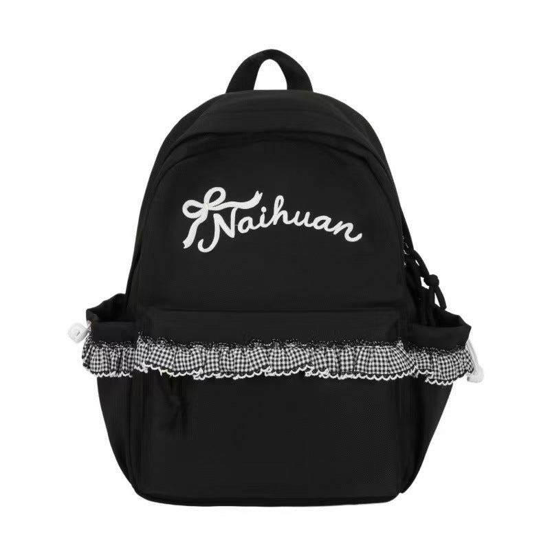 Embroidered Ruffled Backpack Stornfield