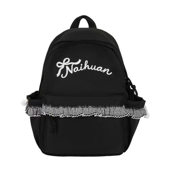 Embroidered Ruffled Backpack Stornfield