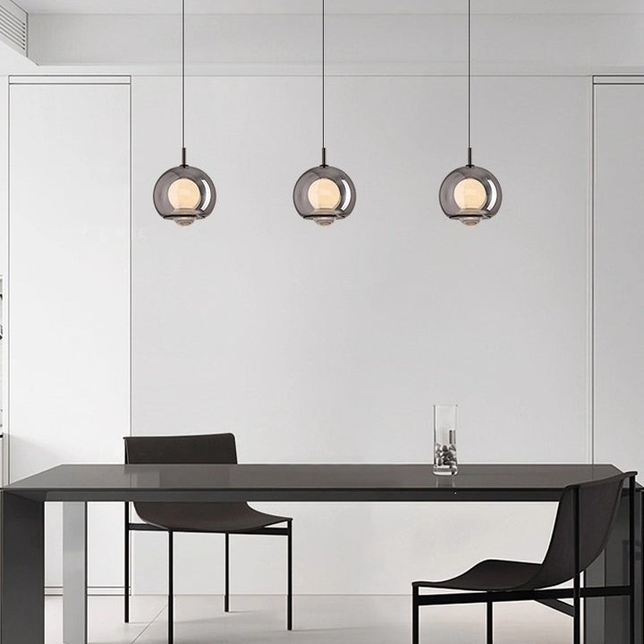 Modern Glass Globe Pendant Light