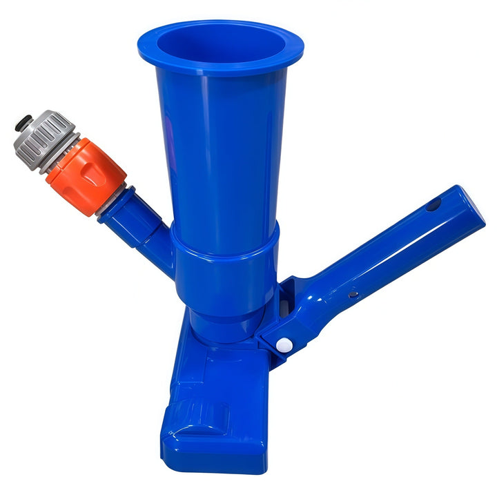 Telescopic stainless steel pool vacuum kit with brush head and fine mesh leaf bag Stornfield