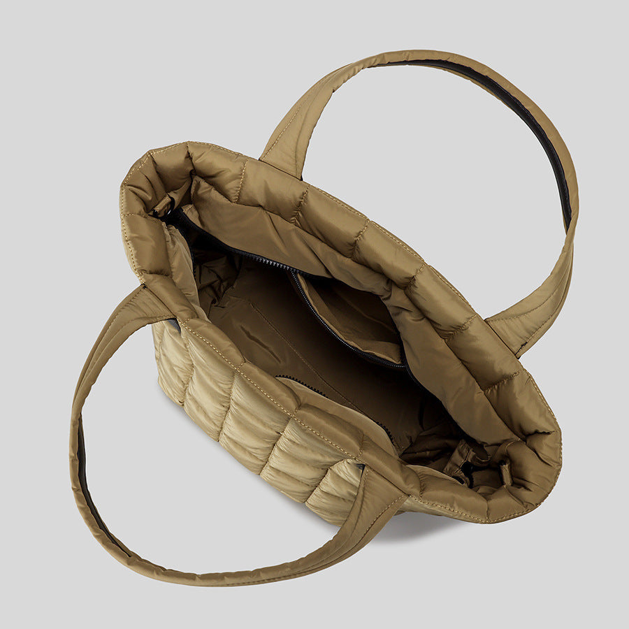 Quilted Puffer Tote Bag
