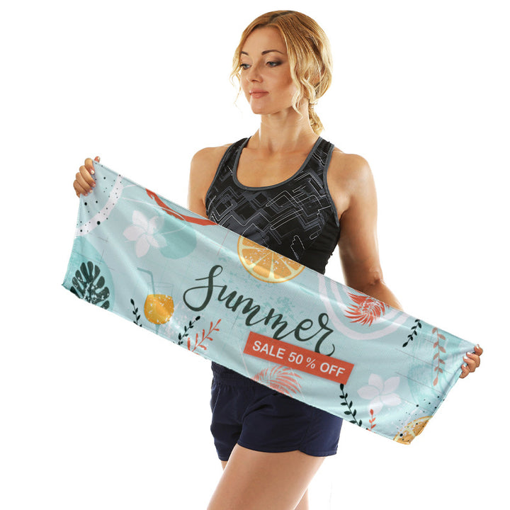 Sporty microfiber cloth with vibrant summer design Stornfield