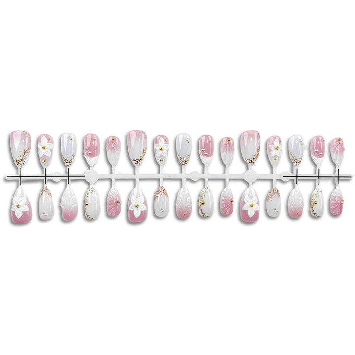 Elegant Decorative Press-On Nail Design Set
