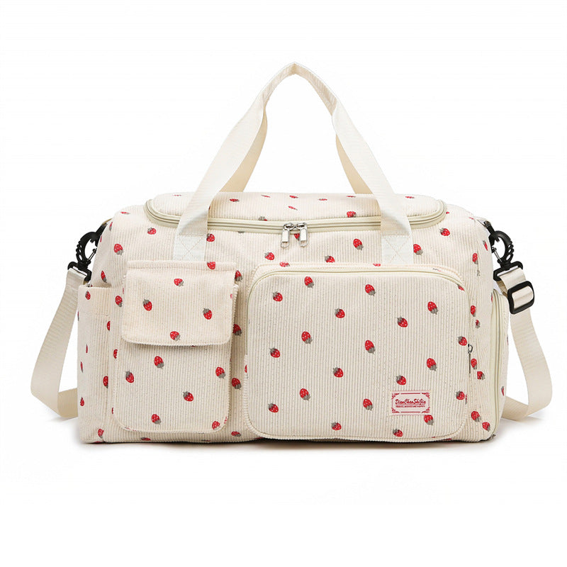 Stylish Corduroy Weekender Duffel