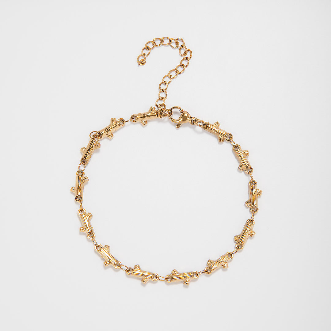 Intricate Textured Chain Bracelet Stornfield