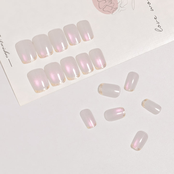 Elegant Glitter Tip Press-On Nail Set Stornfield