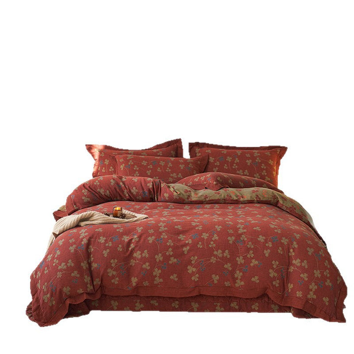 Luxury Reversible Jacquard Duvet Cover Set
