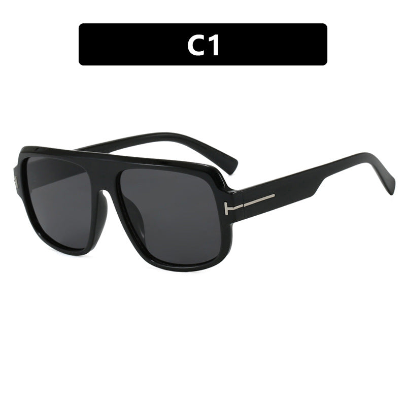 Women’s fashionable square sunglasses with trendy tortoiseshell pattern Stornfield