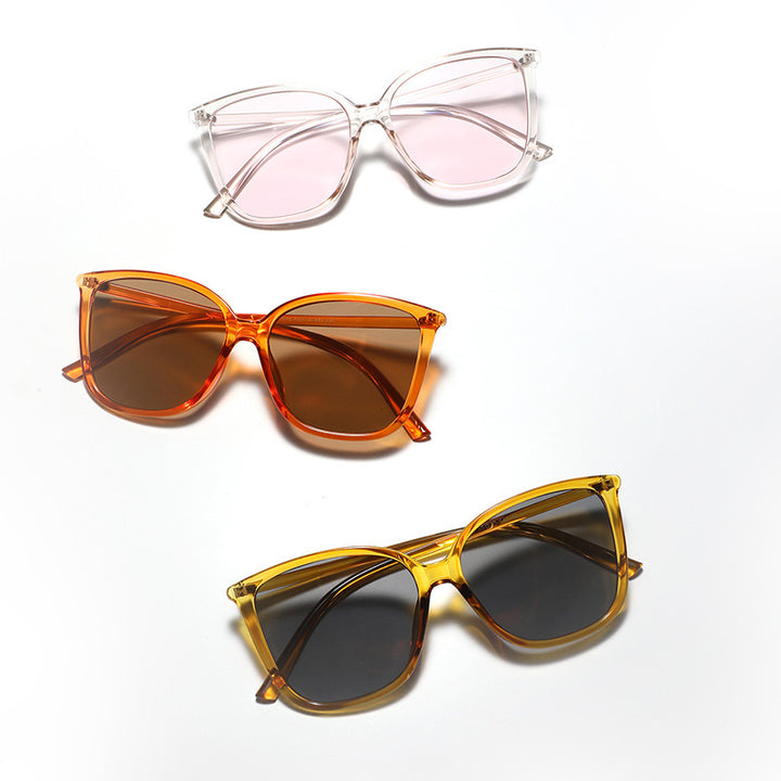 Ladies Cat-Eye Sunglasses with Luxurious Transparent Frame and UV Protection Stornfield