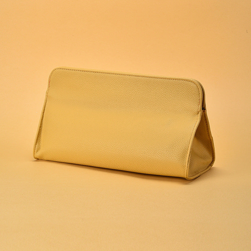 Textured Leather Cosmetic Pouch Stornfield