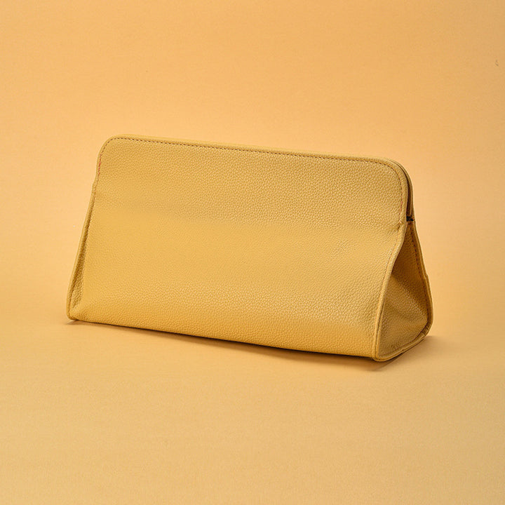 Textured Leather Cosmetic Pouch Stornfield
