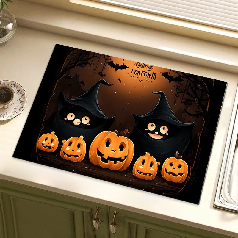 Halloween-Themed Decorative Kitchen Mat Stornfield