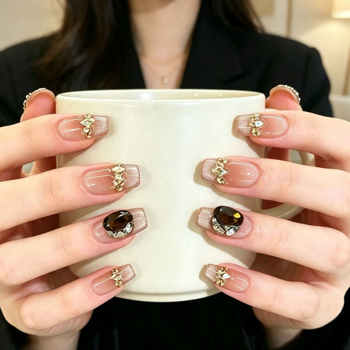 Glamorous Decorative Press-On Nails Stornfield