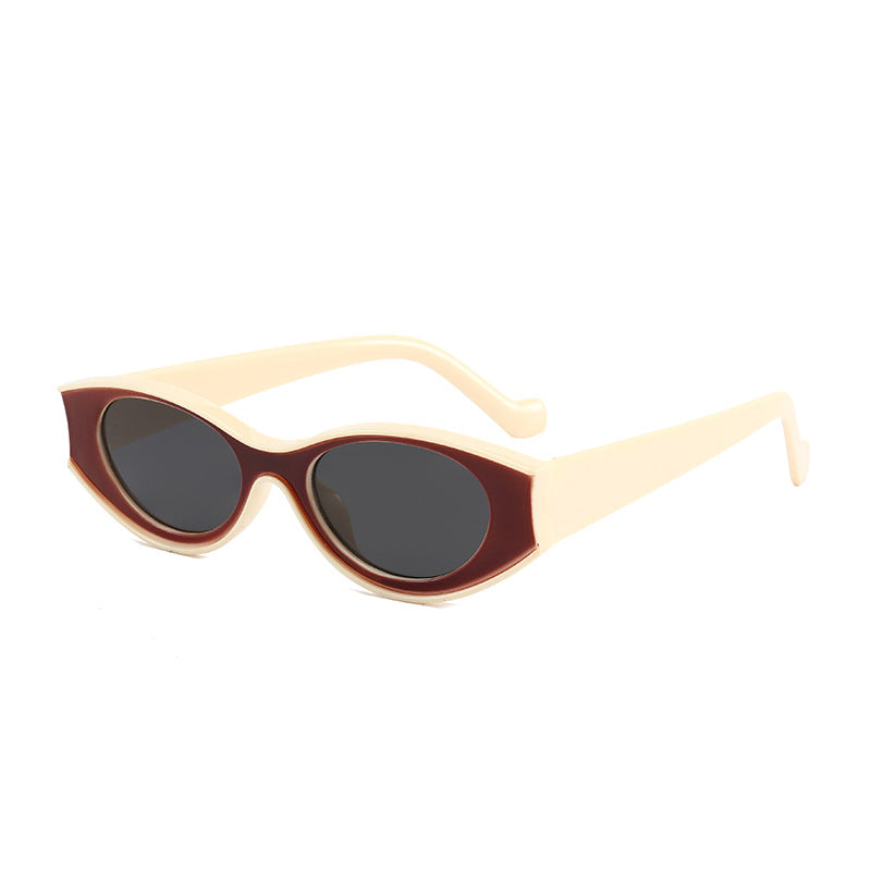 Women's Cat-Eye Sunglasses with Contrasting Frame Design Stornfield