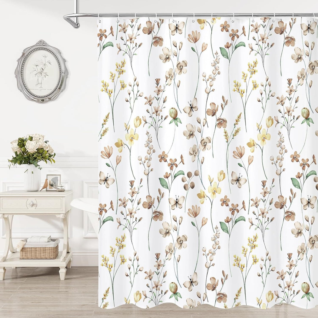Floral Print Shower Curtain Stornfield