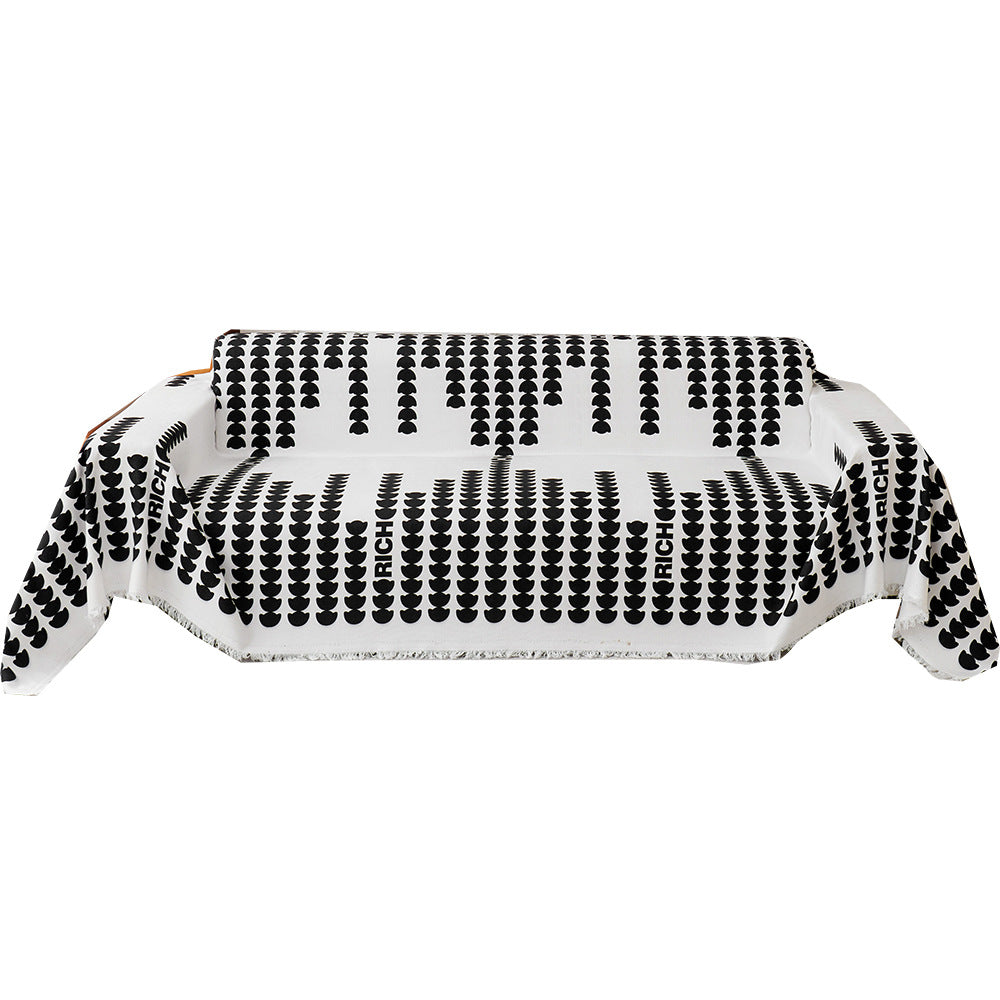 Stylish Geometric Sofa Throw Blanket